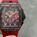Hublot watch red carbon fiber