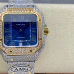 Cartier Santos full of diamonds