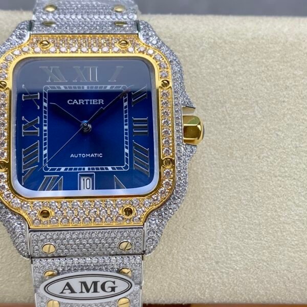 Cartier Santos full of diamonds
