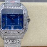 Cartier Santos full of diamonds