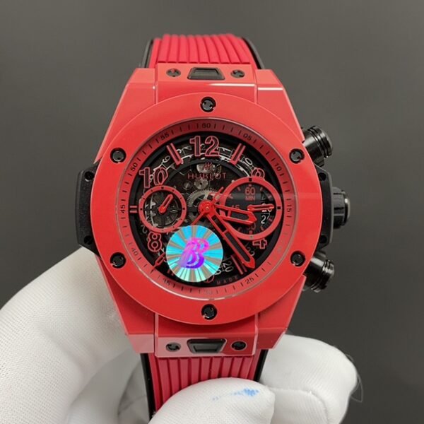 Hublot red ceramic watch